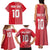 Custom Tahiti Football-Iron Warriors Family Matching Tank Maxi Dress and Hawaiian Shirt