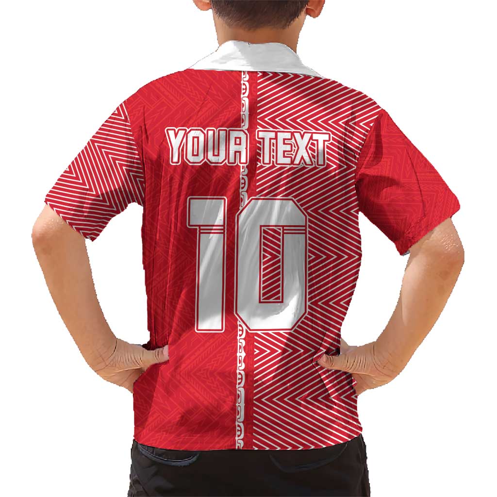 Custom Tahiti Football-Iron Warriors Kid Hawaiian Shirt LT03 - Polynesian Pride