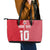 Custom Tahiti Football-Iron Warriors Leather Tote Bag