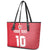 Custom Tahiti Football-Iron Warriors Leather Tote Bag