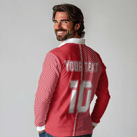 Custom Tahiti Football-Iron Warriors Long Sleeve Polo Shirt LT03 - Polynesian Pride