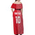 Custom Tahiti Football-Iron Warriors Off Shoulder Maxi Dress