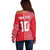 Custom Tahiti Football-Iron Warriors Off Shoulder Sweater