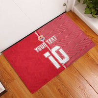 Custom Tahiti Football-Iron Warriors Rubber Doormat LT03 - Polynesian Pride
