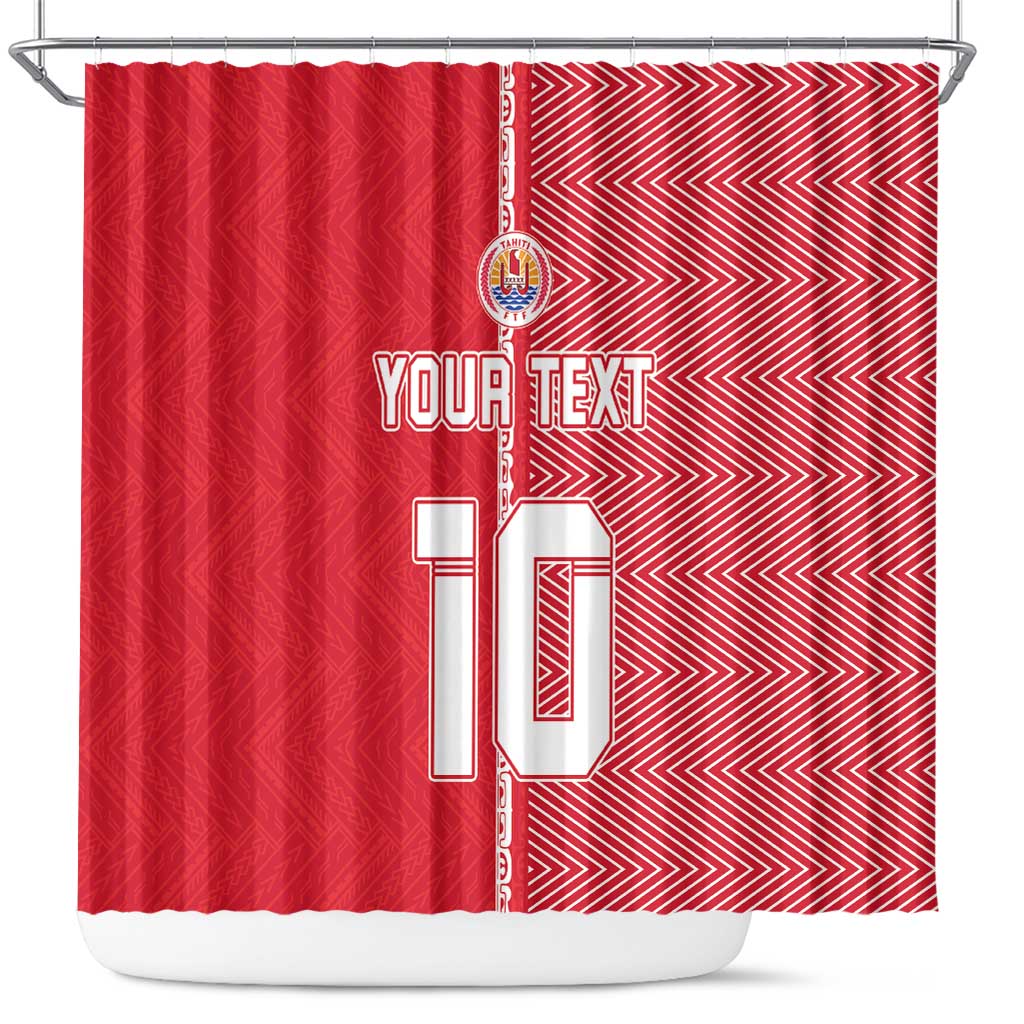 Custom Tahiti Football-Iron Warriors Shower Curtain