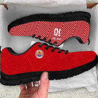 Custom Tahiti Football-Iron Warriors Sneakers LT03 Red - Polynesian Pride