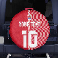 Custom Tahiti Football-Iron Warriors Spare Tire Cover LT03 No hole Red - Polynesian Pride