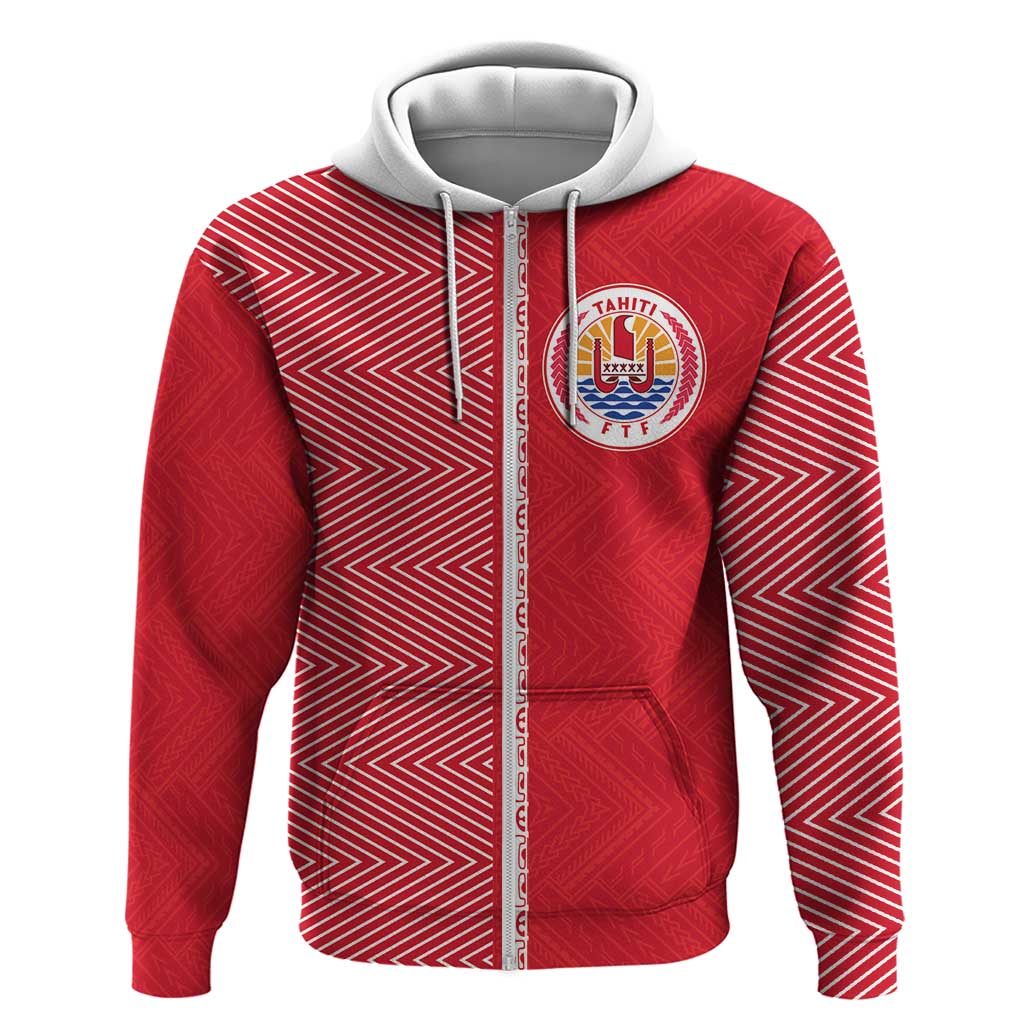 Custom Tahiti Football-Iron Warriors Zip Hoodie