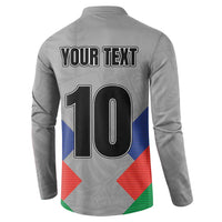 Custom New Caledonia-The Kagus Button Sweatshirt LT03 - Polynesian Pride