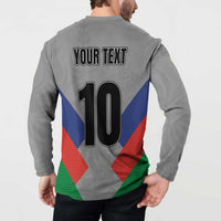 Custom New Caledonia-The Kagus Button Sweatshirt LT03 - Polynesian Pride