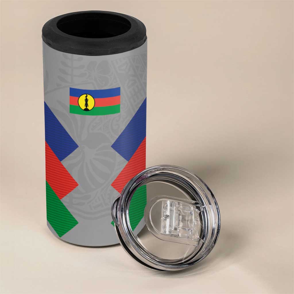 Custom New Caledonia-The Kagus 4 in 1 Can Cooler Tumbler LT03 - Polynesian Pride