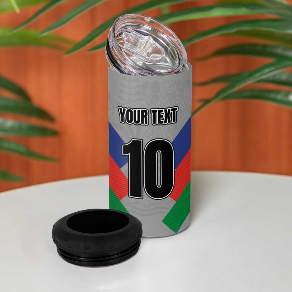 Custom New Caledonia-The Kagus 4 in 1 Can Cooler Tumbler LT03 - Polynesian Pride