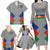 Custom New Caledonia-The Kagus Family Matching Long Sleeve Bodycon Dress and Hawaiian Shirt