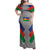 Custom New Caledonia-The Kagus Family Matching Off Shoulder Maxi Dress and Hawaiian Shirt