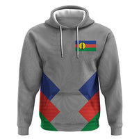 Custom New Caledonia-The Kagus Hoodie LT03 Pullover Hoodie Gray - Polynesian Pride