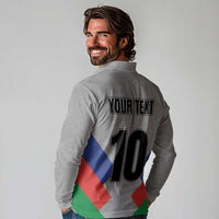 Custom New Caledonia-The Kagus Long Sleeve Polo Shirt LT03 - Polynesian Pride