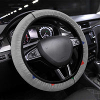 New Caledonia-The Kagus Steering Wheel Cover LT03 Universal Fit Gray - Polynesian Pride