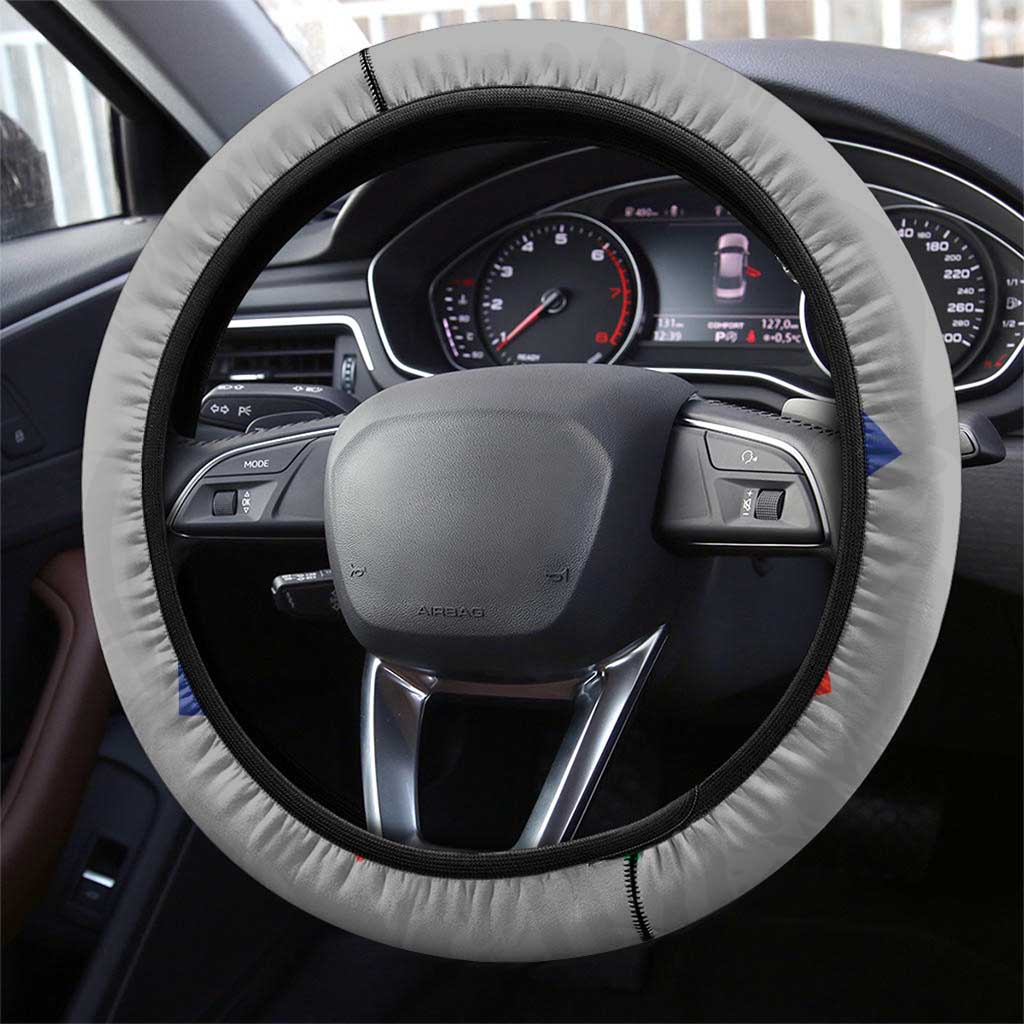 New Caledonia-The Kagus Steering Wheel Cover LT03 - Polynesian Pride