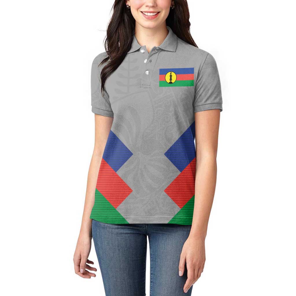 Custom New Caledonia-The Kagus Women Polo Shirt LT03 - Polynesian Pride