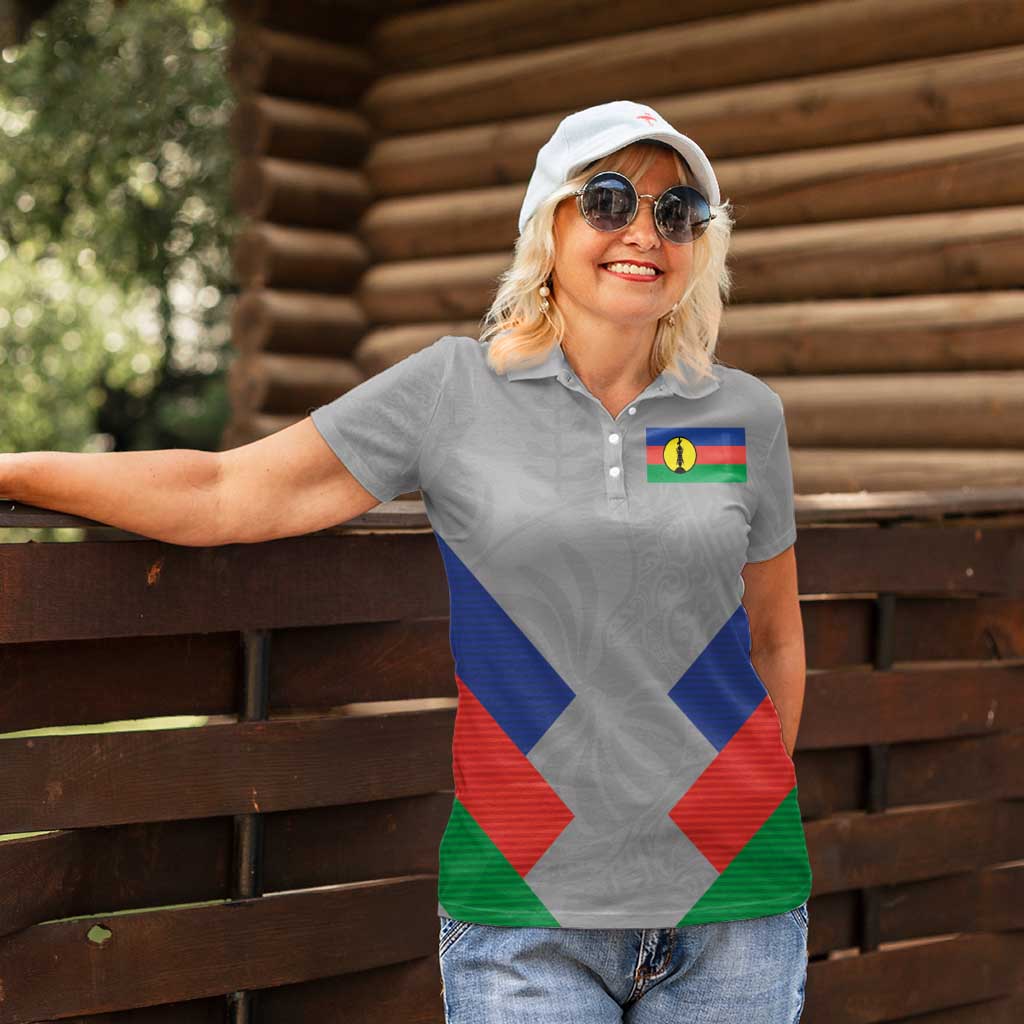 Custom New Caledonia-The Kagus Women Polo Shirt LT03 - Polynesian Pride