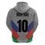 Custom New Caledonia-The Kagus Zip Hoodie