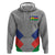 Custom New Caledonia-The Kagus Zip Hoodie