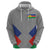 Custom New Caledonia-The Kagus Zip Hoodie