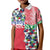 Hawaiian Floral Kakau Tropical Leaves-Sporty Style Kid Polo Shirt