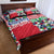 Hawaiian Floral Kakau Tropical Leaves-Sporty Style Quilt Bed Set