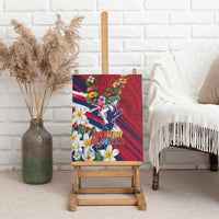 Hawaii Runner-Kakau Art with Lei and Plumeria Canvas Wall Art LT03 - Polynesian Pride