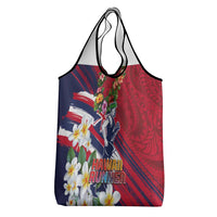 Hawaii Runner-Kakau Art with Lei and Plumeria Grocery Bag LT03 - Polynesian Pride