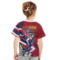 Hawaii Runner-Kakau Art with Lei and Plumeria Kid T Shirt LT03 - Polynesian Pride