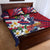 Hawaii Runner-Kakau Art with Lei and Plumeria Quilt Bed Set