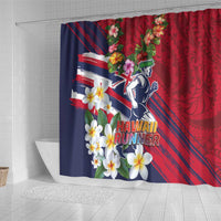 Hawaii Runner-Kakau Art with Lei and Plumeria Shower Curtain LT03 - Polynesian Pride