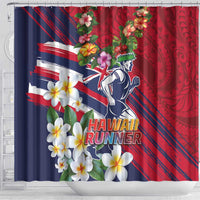 Hawaii Runner-Kakau Art with Lei and Plumeria Shower Curtain LT03 - Polynesian Pride