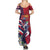 Hawaii Runner-Kakau Art with Lei and Plumeria Summer Maxi Dress