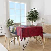 Hawaii Runner-Kakau Art with Lei and Plumeria Tablecloth LT03 - Polynesian Pride
