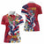 Hawaii Runner-Kakau Art with Lei and Plumeria Women Polo Shirt