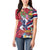 Hawaii Runner-Kakau Art with Lei and Plumeria Women Polo Shirt