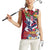 Hawaii Runner-Kakau Art with Lei and Plumeria Women Sleeveless Polo Shirt