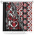 Aotearoa Maori Moko Art with Taniko Half Style Shower Curtain