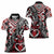 Aotearoa Maori Moko Art with Taniko Half Style Women Polo Shirt