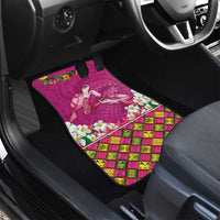 Hawaiian Lei Turtle and Plumeria Car Mats Polynerian Art Tattoo-Plum Pink Color LT03 - Polynesian Pride