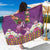 Hawaiian Lei Turtle and Plumeria Sarong Polynerian Art Tattoo-Mauve Color