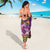 Hawaiian Lei Turtle and Plumeria Sarong Polynerian Art Tattoo-Mauve Color