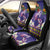 Hawaiian Lei Turtle and Plumeria Car Seat Cover Polynerian Art Tattoo-Navy Color