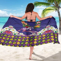 Hawaiian Lei Turtle and Plumeria Sarong Polynerian Art Tattoo-Navy Color LT03 - Polynesian Pride