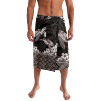 Hawaiian Lei Turtle and Plumeria Lavalava Polynerian Art Tattoo-Grayscale Mode LT03 Black - Polynesian Pride