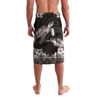 Hawaiian Lei Turtle and Plumeria Lavalava Polynerian Art Tattoo-Grayscale Mode LT03 - Polynesian Pride