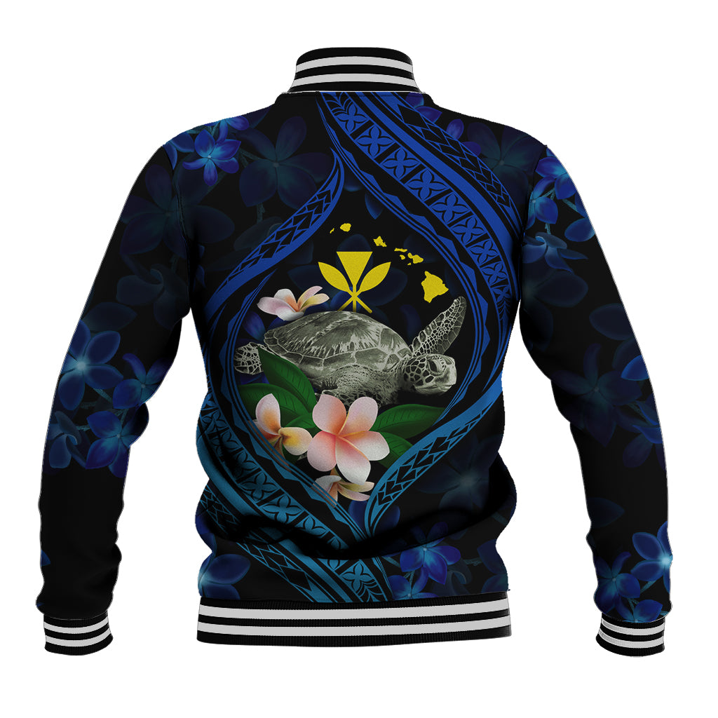 Hawaii Turtle Plumeria Flower Fanciful Baseball Jacket LT03 - Polynesian Pride